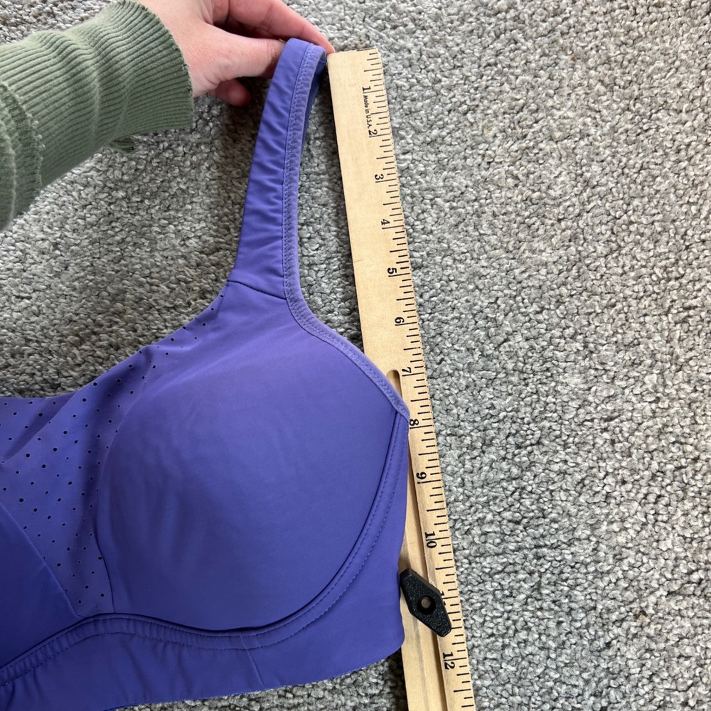 Lululemon Run Times Sports Bra Womens 32D Purple High Support Padded Adjustable - Picture 9 of 12